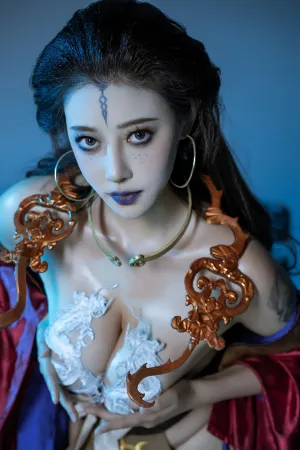 [Cosplay]角色扮演 红色服饰 情趣内衣 黑神话&middot;悟空 亢金龙 奈汐酱nice