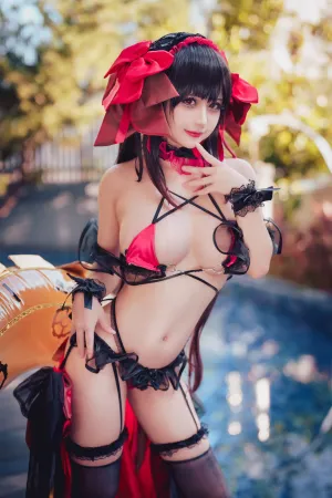 [Cosplay]角色扮演 时崎狂三 泳装 Kurumi_Tokisaki_Swimsuit 沖田凜花RinKa