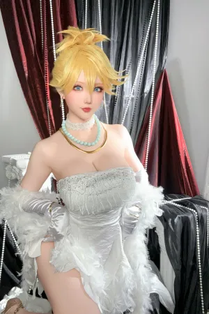 [FuLi]米友福利 白色 连衣礼裙 吊带袜天使潘迪礼服 星之迟迟