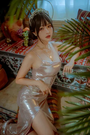 [FuLi]米友福利 银色长裙+红色高叉连体衣 -2024年11月合集 Ely_eee