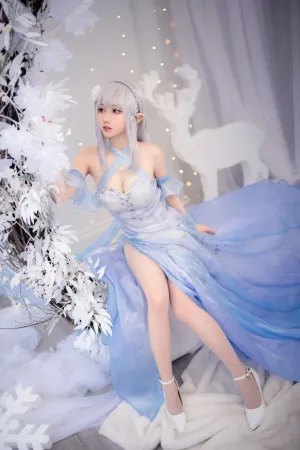 [Cosplay]角色扮演 爱蜜莉雅 水晶礼服 小木曾