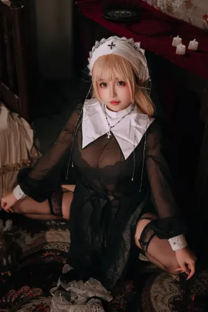 [Cosplay]角色扮演 蕾丝内衣 血滴子 禁忌修女 日奈娇