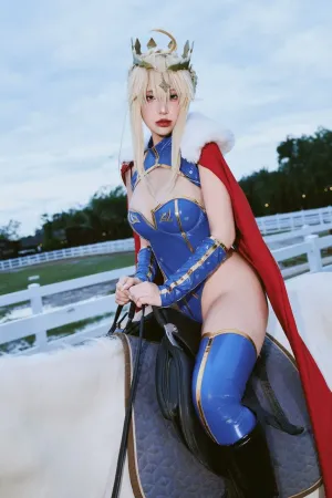 [Cosplay]角色扮演 FGO 阿尔托利亚&middot;潘德拉贡 Fansly Lancer Artoria_Knight PuyPuy_Chan