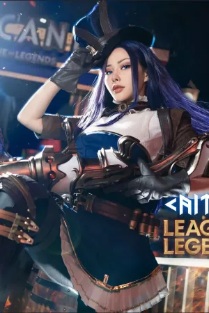 [Cosplay]角色扮演 黑色服饰 英雄联盟 凱特琳 雨波_HaneAme