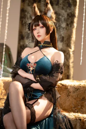 [FuLi]米友福利 天城主题 性感低胸服饰 配黑丝吊袜 25年3月计划F 星之迟迟