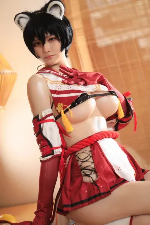 [Cosplay]角色扮演 碧蓝档案 春日椿 前羽_rr