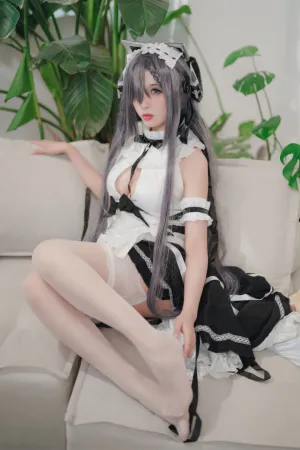 [Cosplay]角色扮演 碧蓝航线 奥古斯特女仆 轩萧学姐