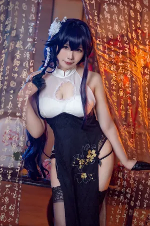 [Cosplay]角色扮演 碧蓝航线 吾妻 旗袍 麻花麻花酱