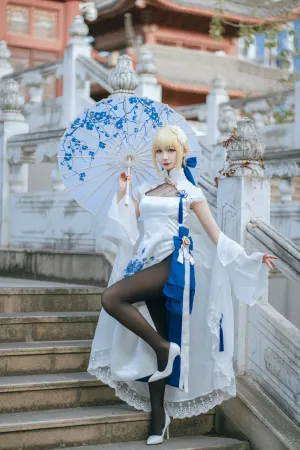 [Cosplay]角色扮演 saber旗袍 Arturia_Pendragon 封疆疆v