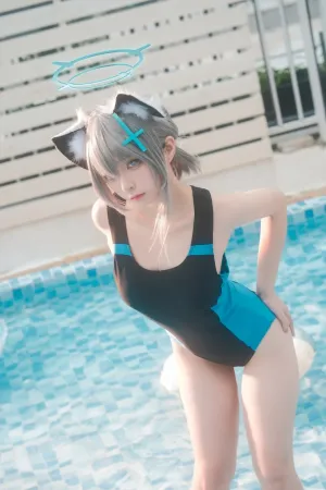 [Cosplay]角色扮演 白子泳装 发财阿弦