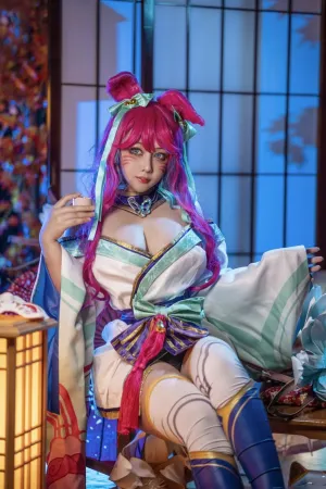 [Cosplay]角色扮演 英雄联盟 灵魂莲华 阿狸 KANEKO_咔喵