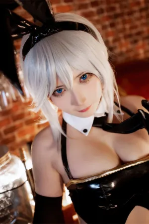 [Cosplay]角色扮演 碧蓝航线 华盛顿 兔女郎 是三不是世w