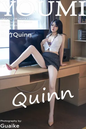 [Youmi]尤蜜荟 2025.09.24 VOL.1169 黑色蕾丝波点短裙 凯竹Quinn