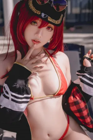 [Cosplay]角色扮演 hololive vtuber 泳装 Marine_Houshou 宝钟玛琳 Messie_Huang