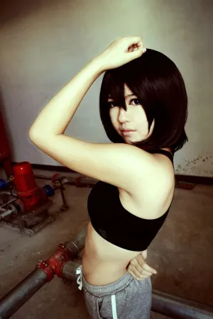 [Cosplay]角色扮演 进击的巨人 三笠&middot;阿克曼 半半子