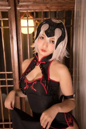 [Cosplay]角色扮演 FGO 旗袍 黑贞 神楽坂真冬
