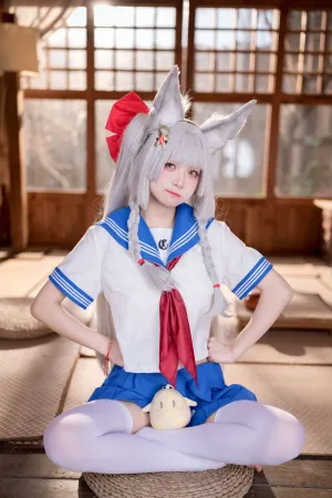 [Cosplay]角色扮演 碧蓝航线 朝凪#JK 九柒喵