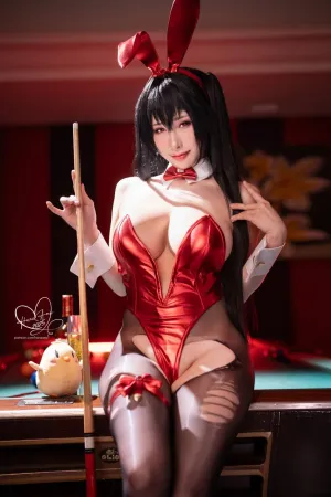 [Cosplay]角色扮演 碧蓝档案 AZURLANE TAIHOU 台球 大凤兔女郎 雨波HaneAme