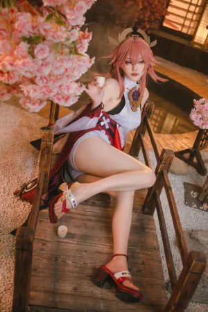 [Cosplay]角色扮演 原神 八重神子 蛋黄mayo