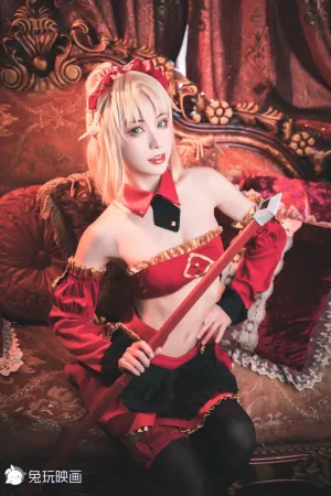 [Cosplay]角色扮演 FGO 莫德雷德 小莫女仆 兔玩映画