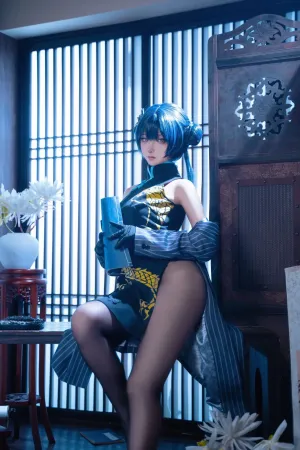 [Cosplay]角色扮演 蔚蓝档案 妃咲#旗袍 seya狮砸