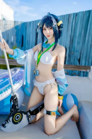 [Cosplay]角色扮演 明日方舟 羽毛笔#泳装 羽生三未