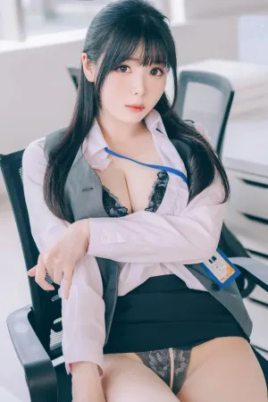 [Cosplay]角色扮演 霜月的秘密办公室 OL 制服 Shimo'_Secret_Office 霜月shimo