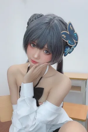 [Cosplay]角色扮演 蔚蓝档案 龙华妃咲 学生装 Kisaki#Student PoppaChan