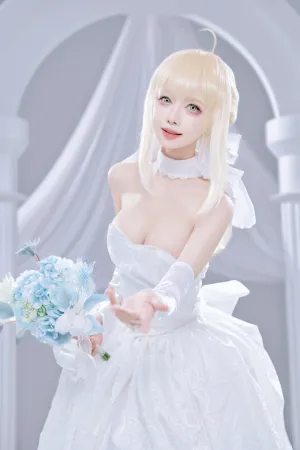 [Cosplay]角色扮演 Fate Saber 花嫁 Shika小鹿鹿