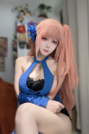 [Cosplay]角色扮演 蓝色 连衣裙 战袍 惑 九言