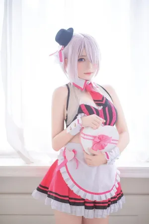 [Cosplay]角色扮演 FGO 玛修 情人女仆 Mash#Valentine#Maid 菌烨tako