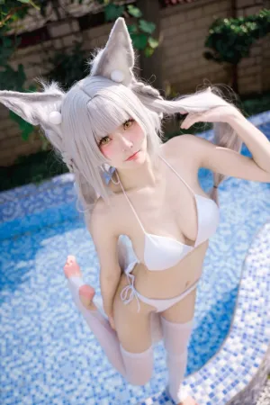 [Cosplay]角色扮演 碧蓝航线 朝凪#泳装 九柒喵