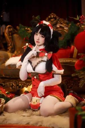 [Cosplay]角色扮演 碧蓝航线 大潮 圣诞 前野太太