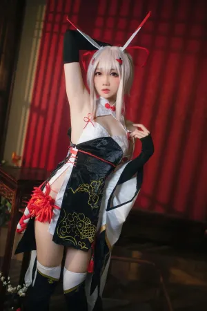 [Cosplay]角色扮演 碧蓝航线 绫波 旗袍 新岁之鬼神 焖焖碳
