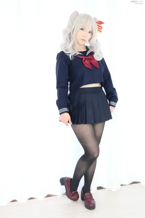 [Cosplay]角色扮演 舰队Collection 黑丝 JK 鹿岛 そ もぐもぐさん