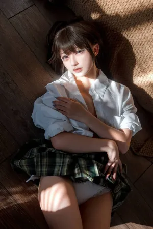 [FuLi]米友福利 午后 性感 透视 白衬衣 花铃