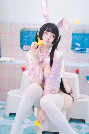 [Cosplay]角色扮演 公共澡堂 粉紅小白兔 落落Raku