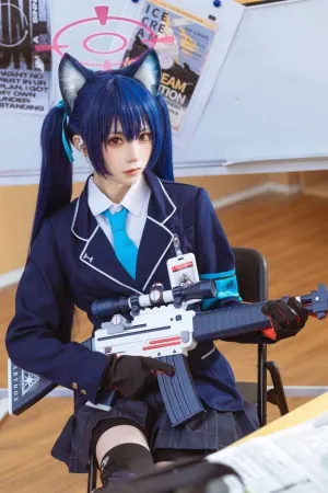 [Cosplay]角色扮演 蔚蓝档案 黑见芹香 猫耳朵 Kitaro_绮太郎