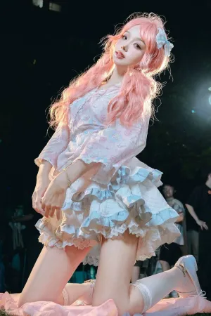 [FuLi]米友福利 洛丽塔裙 粉色头发 唯美 私拍写真 咩咩