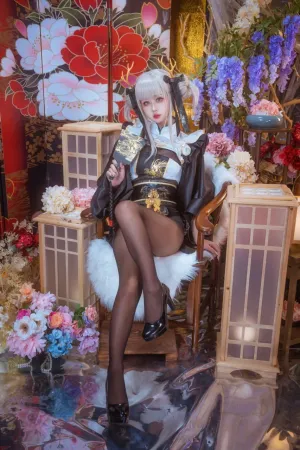 [Cosplay]角色扮演 胜利女神 妮姬 Nikke 布兰儿 白兔 和服 萌芽儿o0