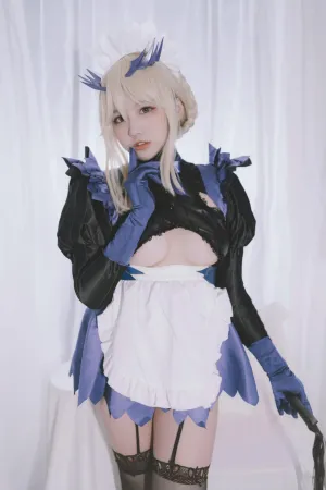 [Cosplay]角色扮演 FGO 黑枪呆 女仆 阿半今天很开心