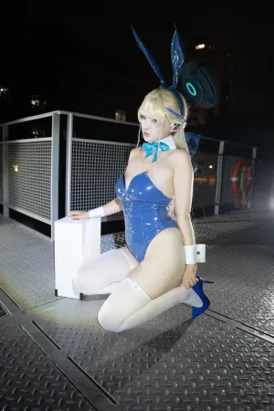 [Cosplay]角色扮演 蔚蓝档案 飞鸟马时 兔女郎 Lu
