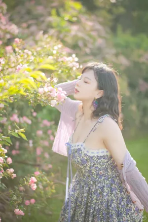 [FuLi]米友福利 户外 蔷薇花 皮皮奶可可爱了啦