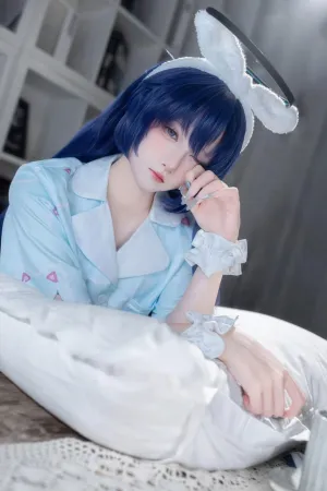 [Cosplay]角色扮演 蔚蓝档案 早濑优香 睡衣 喜欢爱理吗