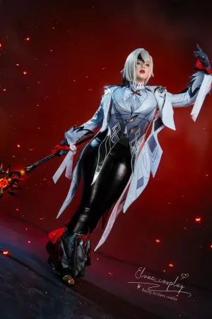 [EACosplay]欧美萌娘 原神 阿蕾奇诺 Arlecchino Elune cosplay