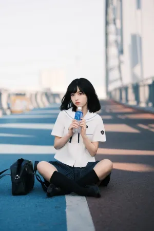 [Original]原创写真 格子裙 JK 伤心肉松小贝