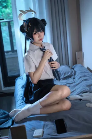 [Cosplay]角色扮演 蔚蓝档案 龙华妃咲 JK 清水凪