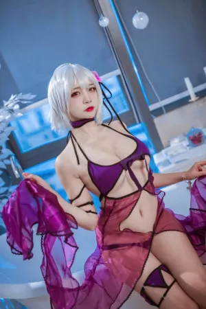 [Cosplay]角色扮演 FGO 黑贞 水着 二佐Nisa