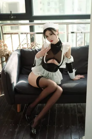 [Original]原创写真 吊带袜 女仆 一米八的大梨子