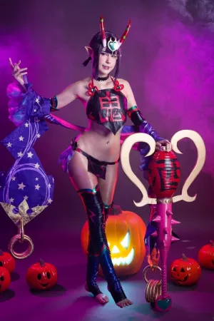 [Cosplay]角色扮演 FGO 酒吞童子 万圣节 Shuten Caster Jean Wanwan